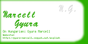 marcell gyura business card